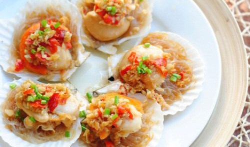 Sò điệp hấp miến