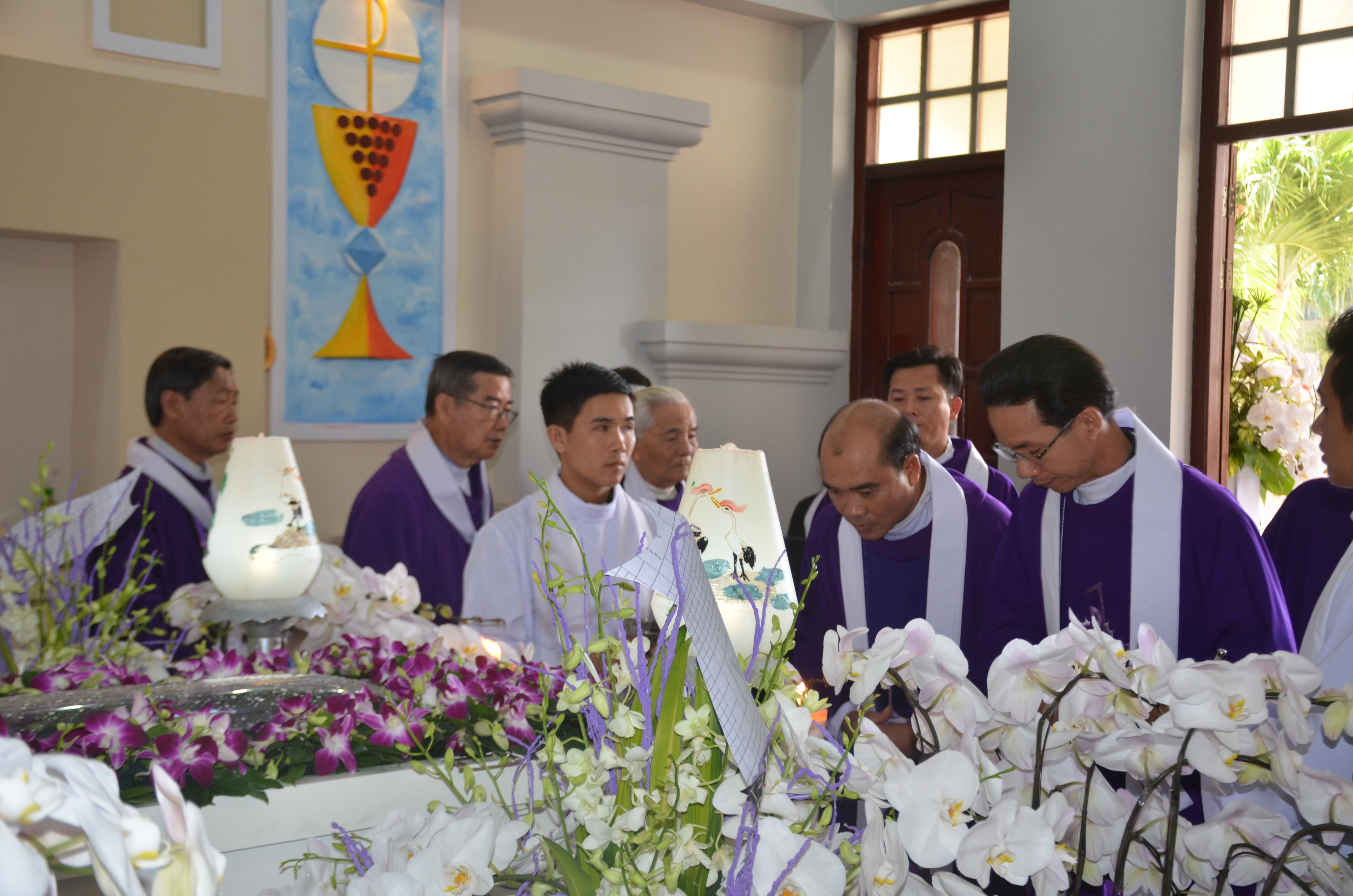 Thanh le cau nguyen cho Giám mục Thong sang 2-3-2017