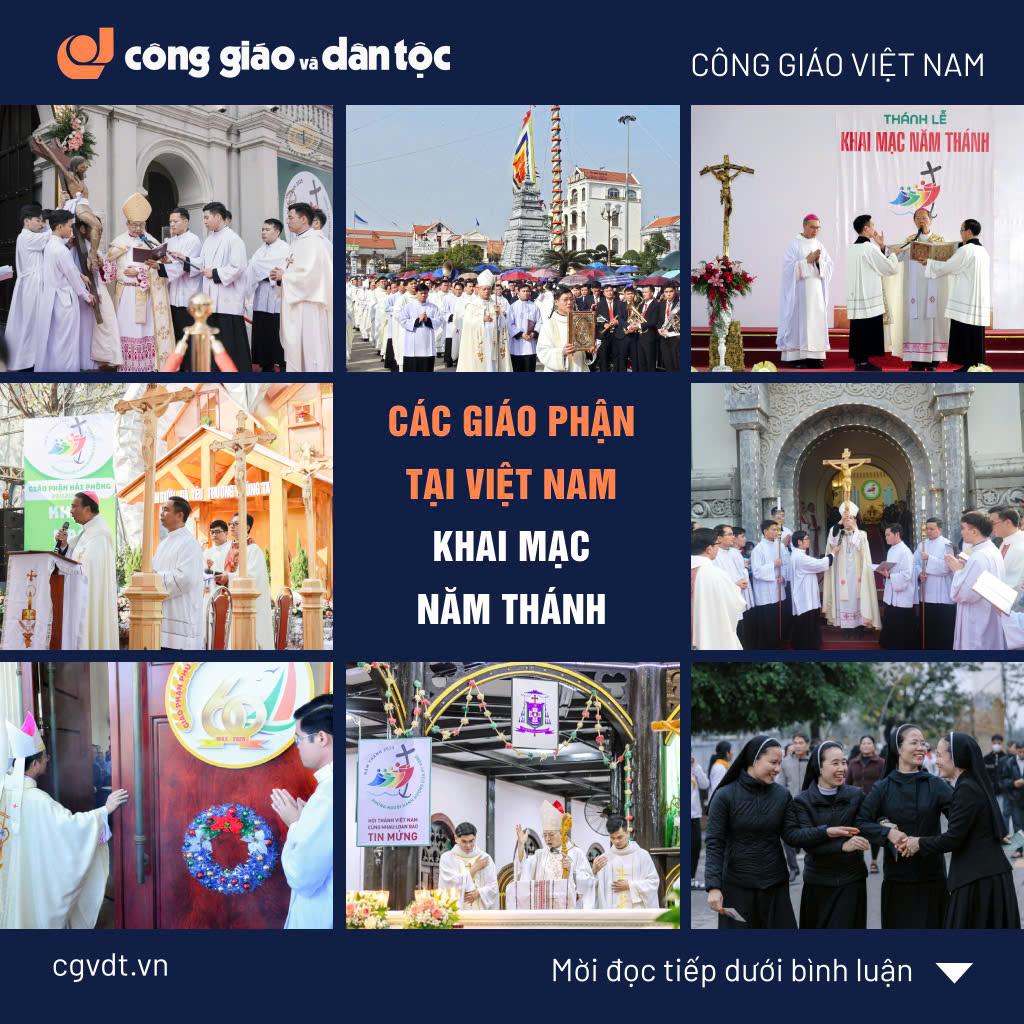 Các giáo phận tại Việt Nam khai mạc Năm Thánh 2025