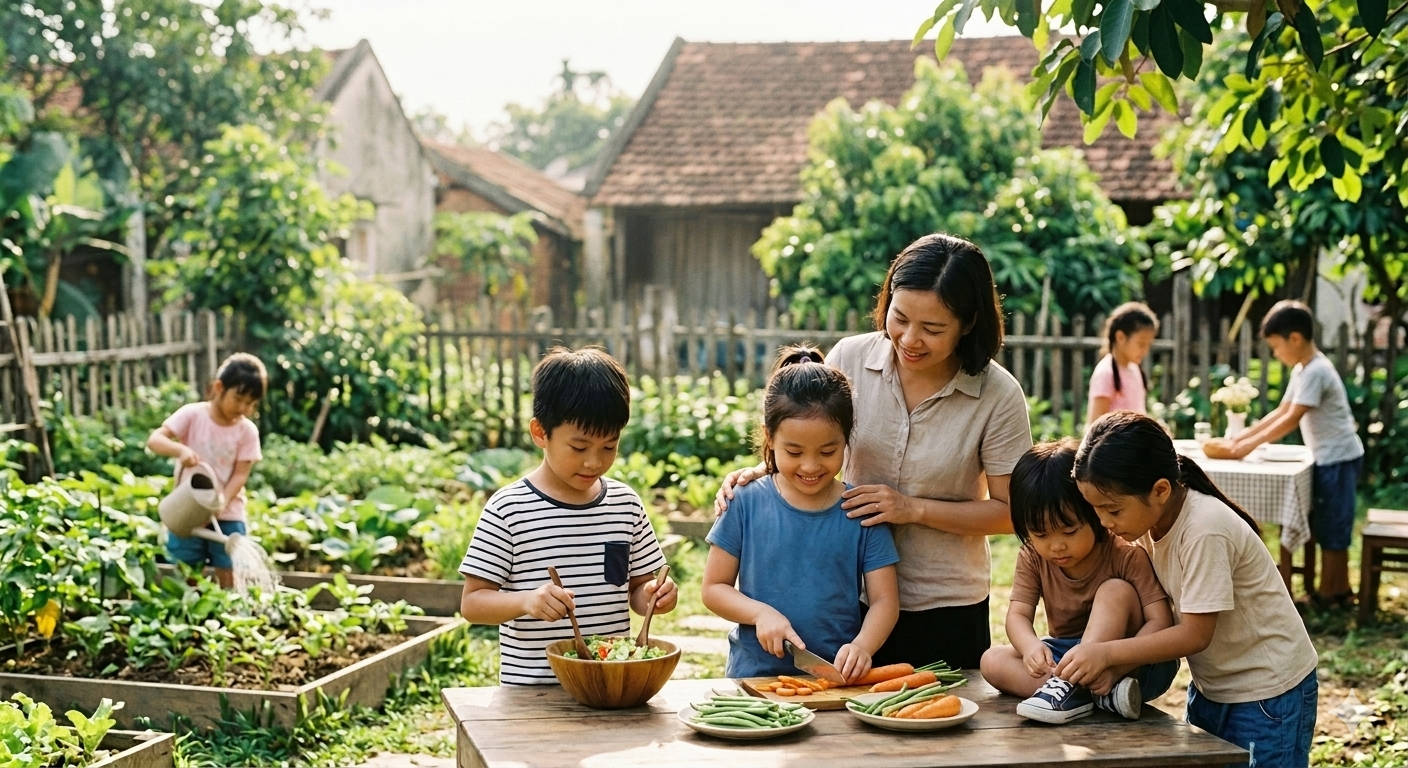 Kỹ năng sống bắt đầu từ việc rất nhỏ