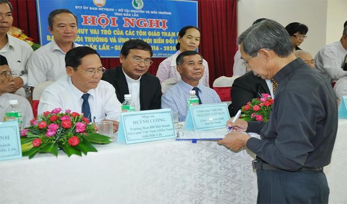 Các tôn giáo tham gia bảo vệ môi trường