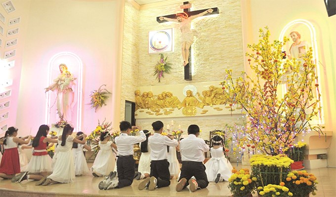 Xứ đạo khắp nơi mừng Xuân
