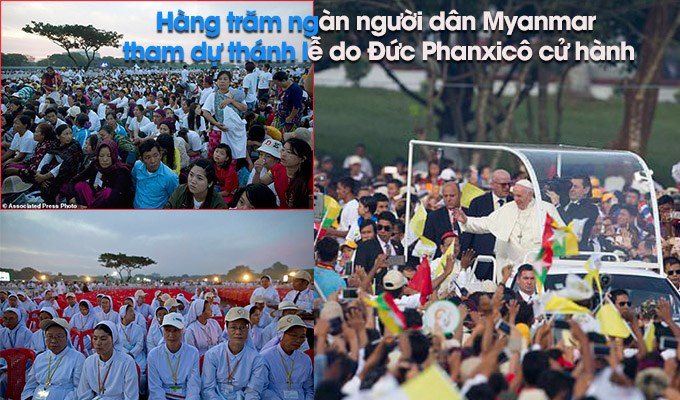 Thánh lễ Đại trào do Đức Giáo Hoàng chủ tế tại Yangon