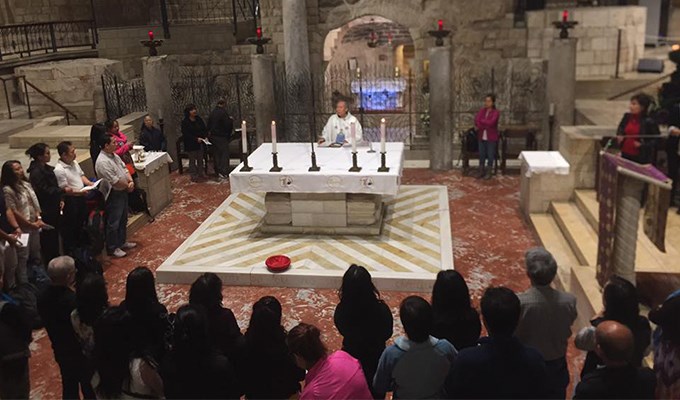 THÁNH LỄ VIỆT TẠI THÁNH ĐƯỜNG TRUYỀN TIN Ở NAZARETH