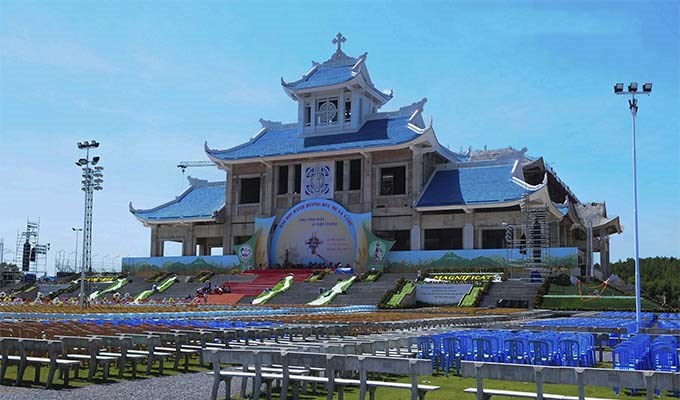 Trung tâm Hành hương Đức Mẹ La Vang trước ngày khai mạc đại hội 13.8.2017