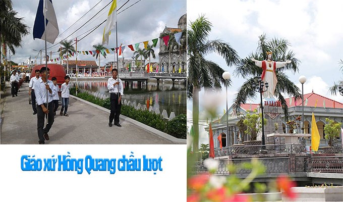 Chầu lượt tại giáo xứ Hồng Quang, giáo phận Bùi Chu
