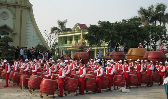 Xứ đạo Bồng Tiên, không chỉ nổi tiếng về trống