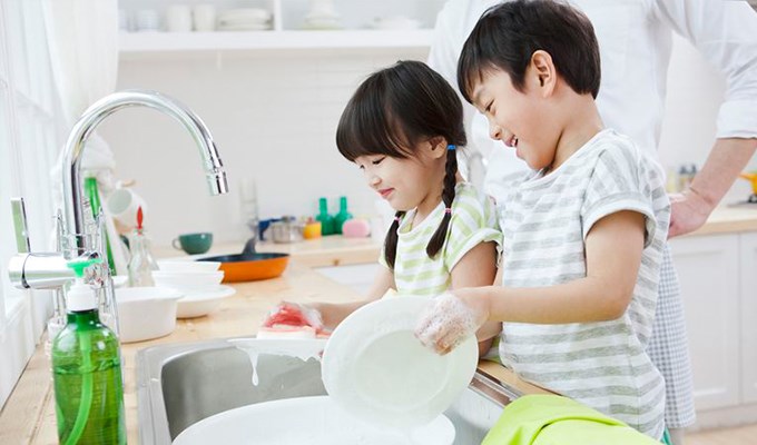 Làm việc nhà từ nhỏ
