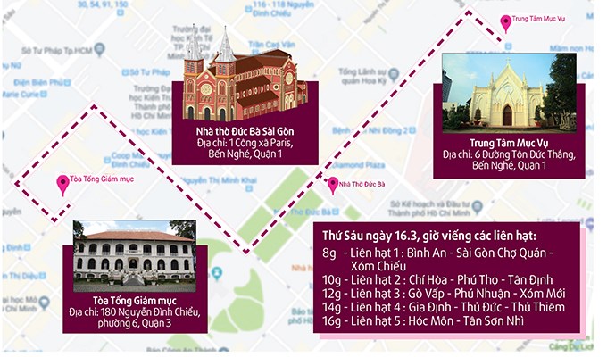 INFOGRAPHIC - Chương trình tang lễ Đức cố Tổng Giám mục Phaolô