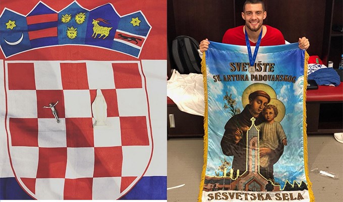 Lá cờ thánh Antôn của tiền vệ Kovacic