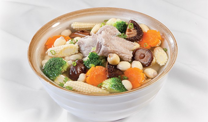 Canh sườn hạt sen cải thiện giấc ngủ