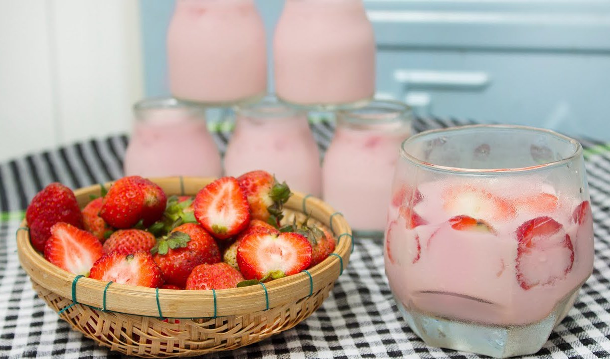 Sánh dẻo sữa chua dâu