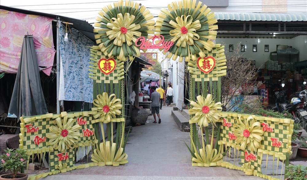 Cổng cưới lá dừa