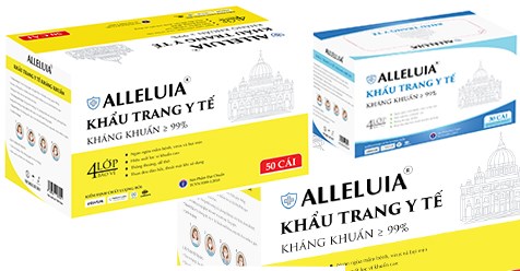 Khẩu trang y tế ALLELUIA 4 lớp kháng khuẩn - Lời tạ ơn giữa mùa dịch