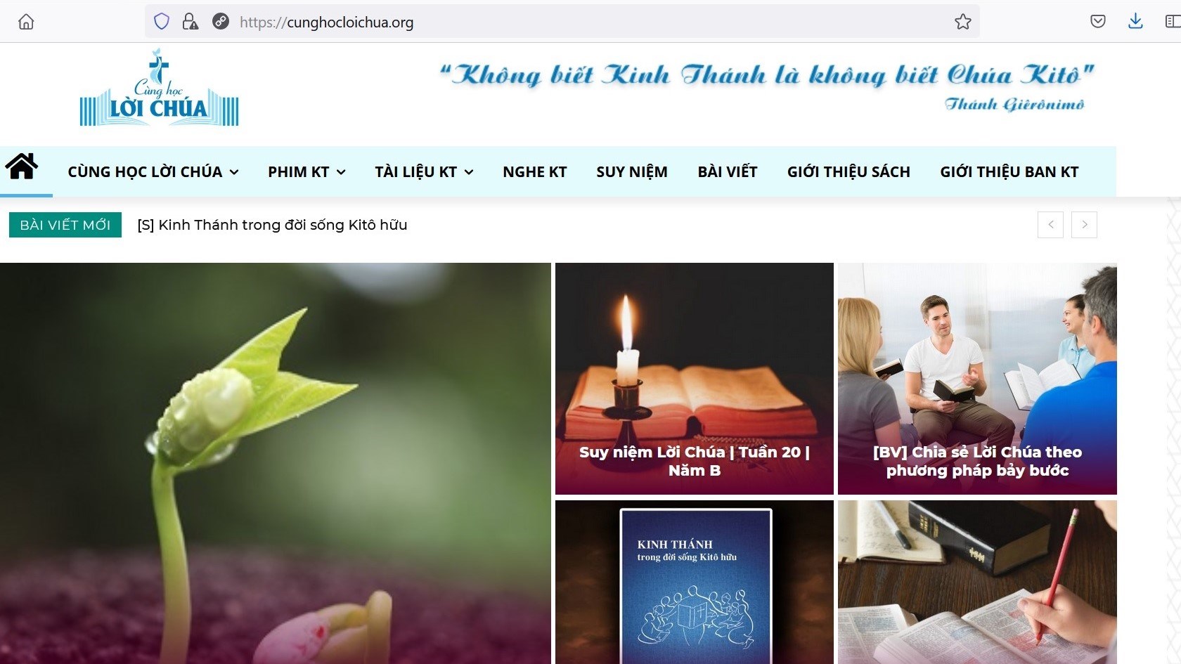 Ra mắt website học hỏi Lời Chúa