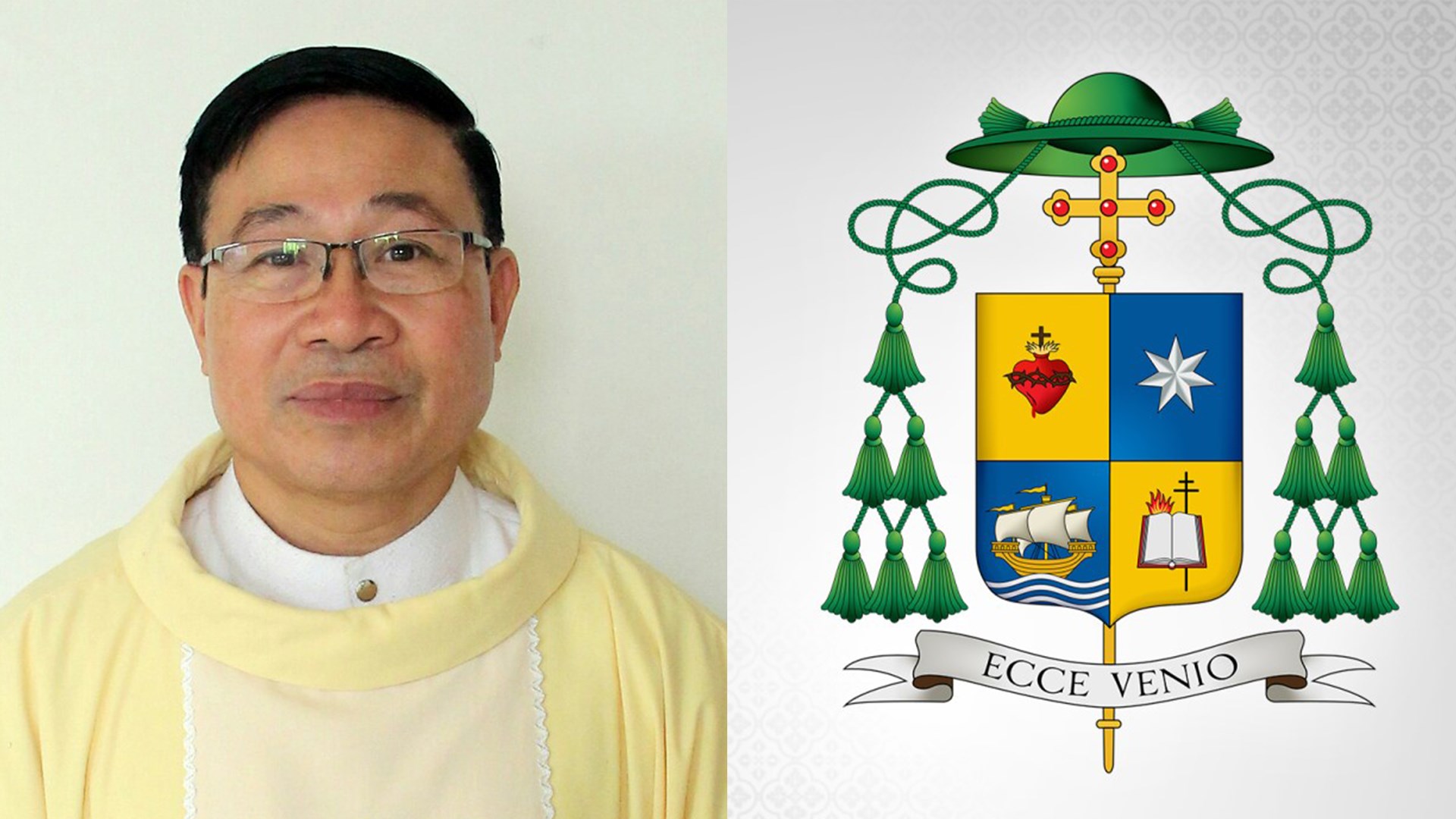 Huy hiệu giám mục của  Ðức cha Ðaminh Ðặng Văn Cầu