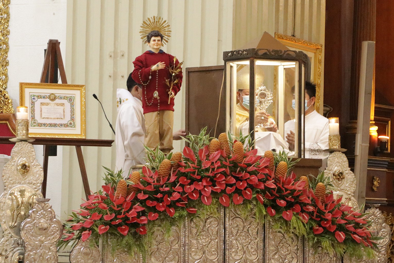 Thánh tích của chân phước Carlo Acutis đã đến GP Malolos, Philippines.