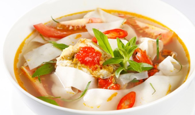 Canh ghẹ măng chua