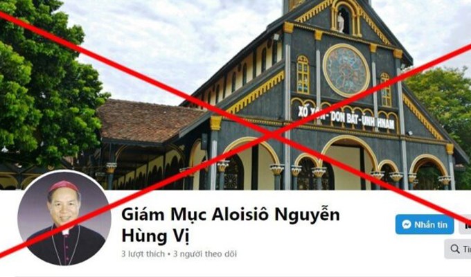 Ðức cha Aloisiô Nguyễn Hùng Vị không sử dụng facebook