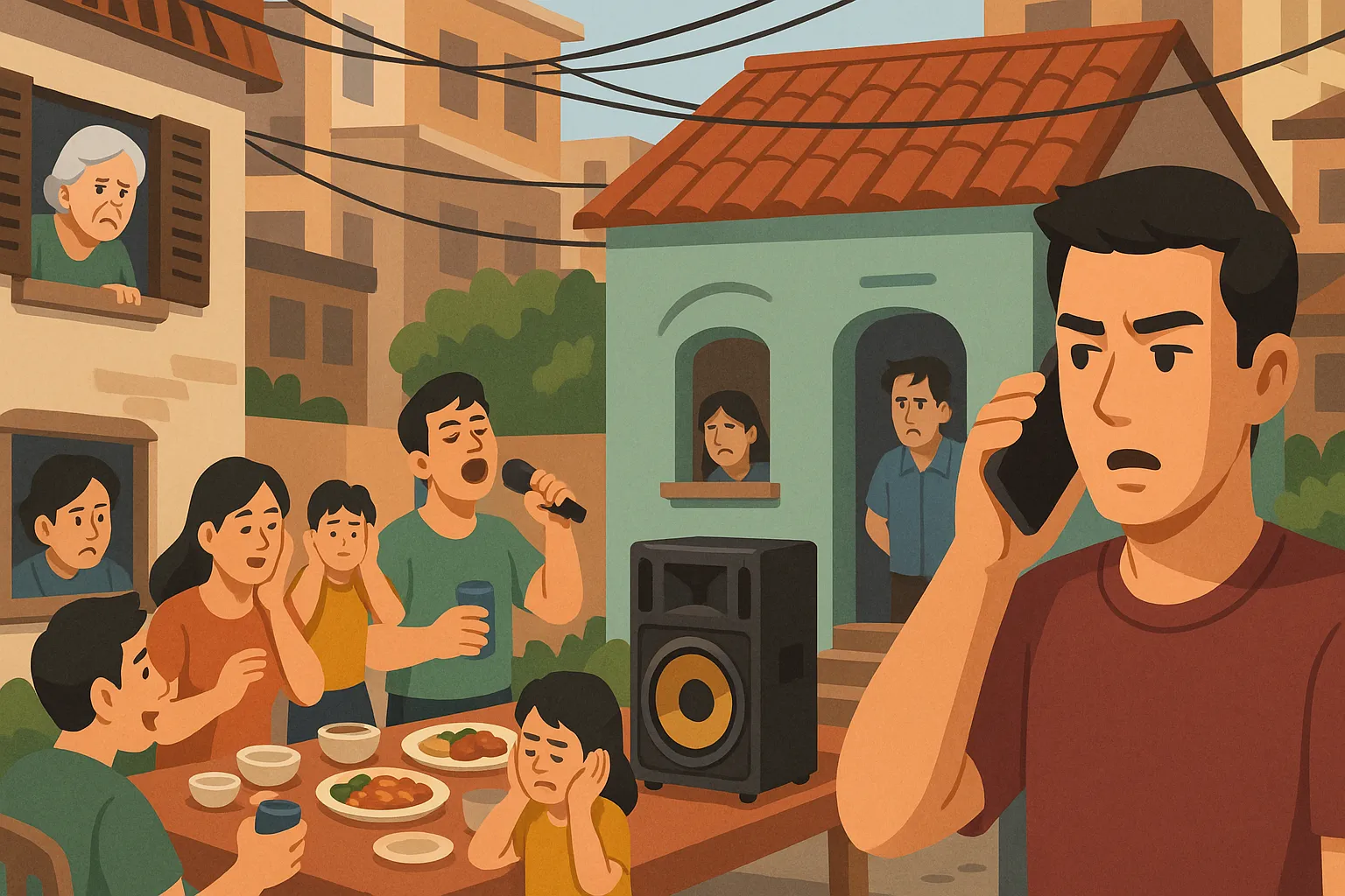 Khi hàng xóm quá ồn ào