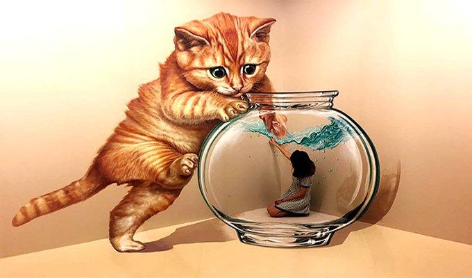 Trải nghiệm độc đáo cùng thế giới tranh 3D
