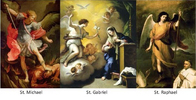 Tổng Lãnh Thiên Thần Micae, Gabriel, và Raphael