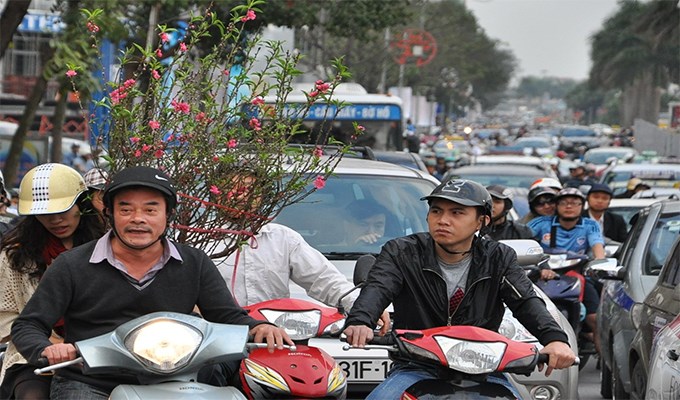 Giao thông cận Tết