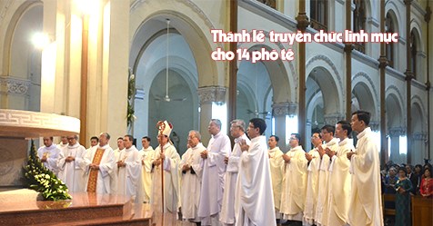 Thánh lễ truyền chức linh mục 14 phó tế