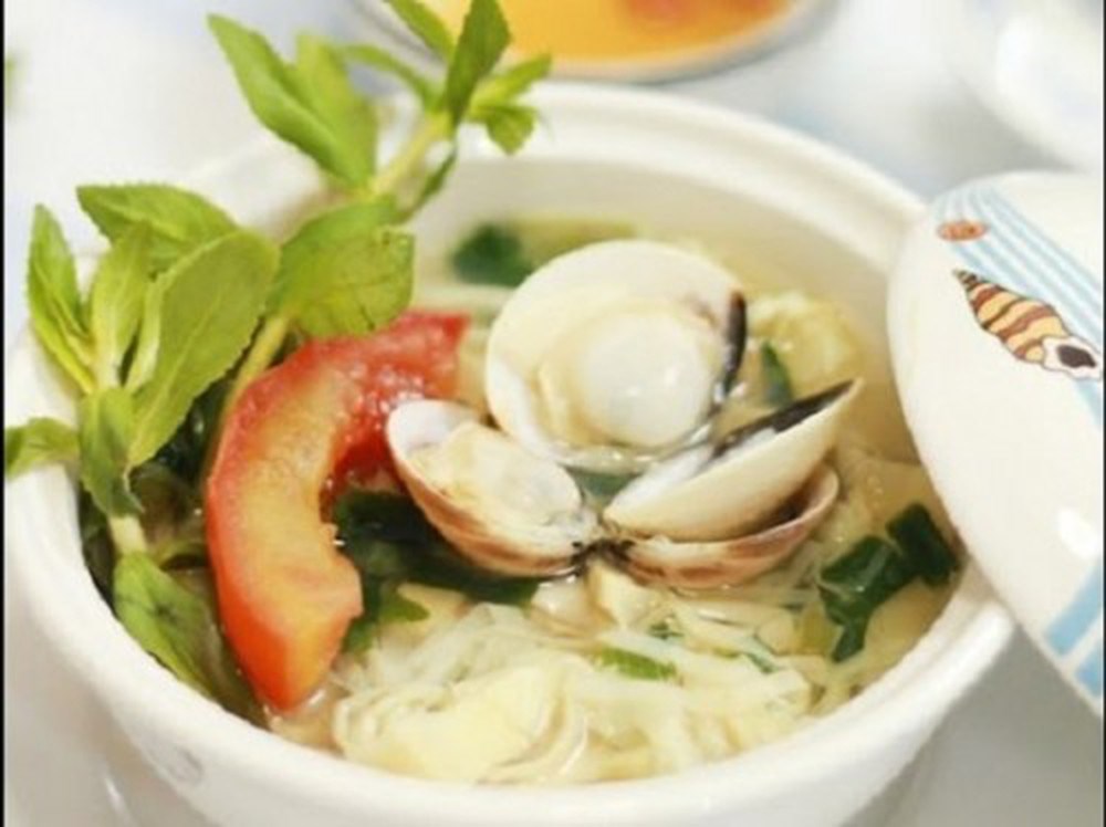 Canh ngao nấu măng chua
