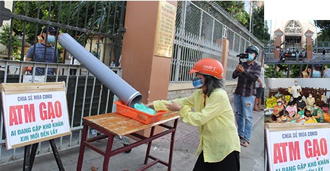 “ATM lướt ống” ở giáo xứ Tân Sa Châu