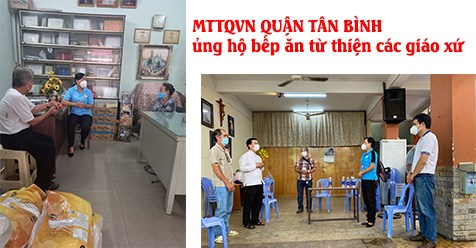 ỦY BAN MẶT TRẬN TỔ QUỐC VIỆT NAM QUẬN TÂN BÌNH ỦNG HỘ BẾP ĂN TỪ THIỆN CÁC GIÁO XỨ TRÊN ĐỊA BÀN