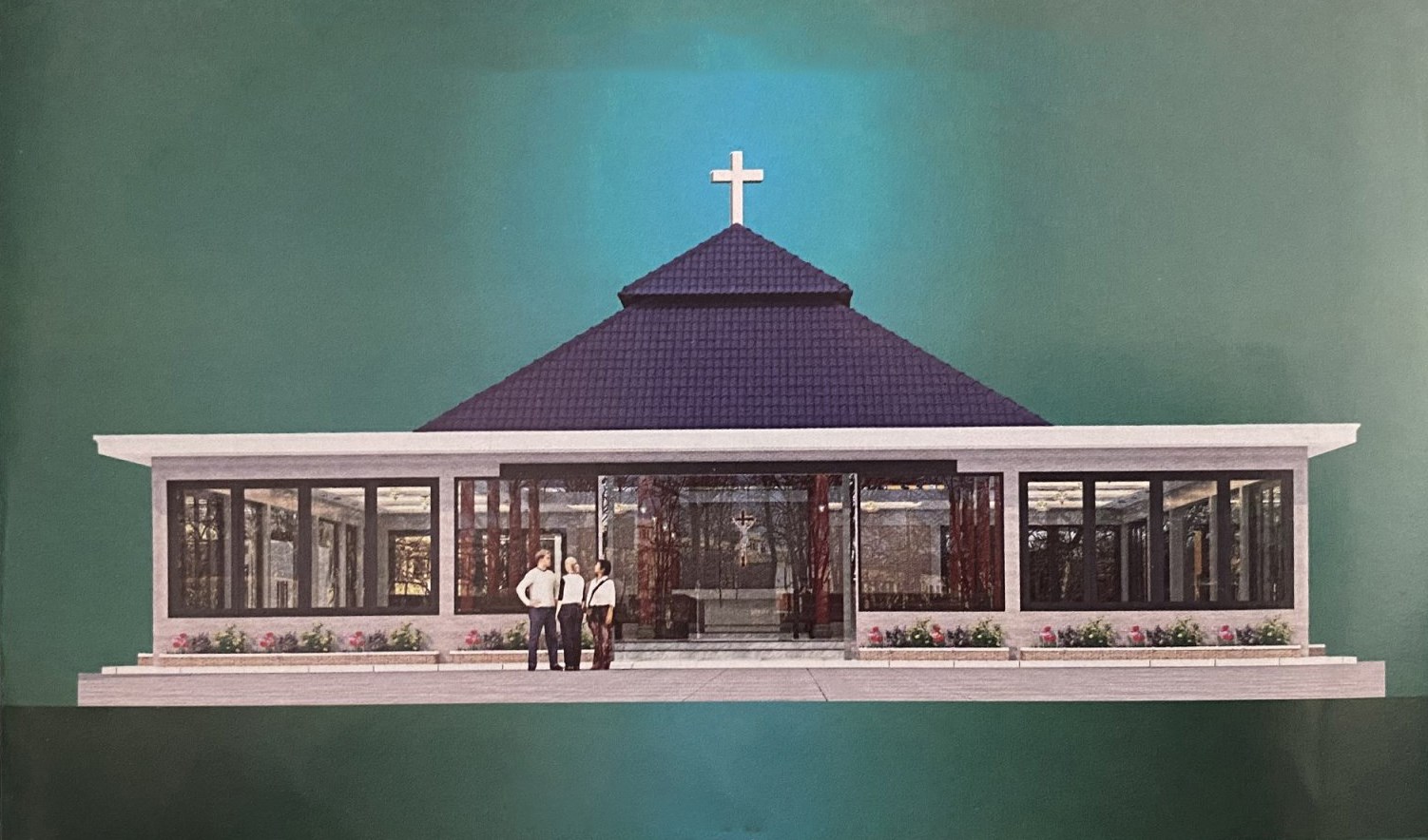 Làm phép ngôi nhà thờ gỗ
