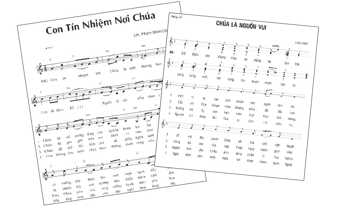 Nhiều bài thánh ca đã được chỉnh từ