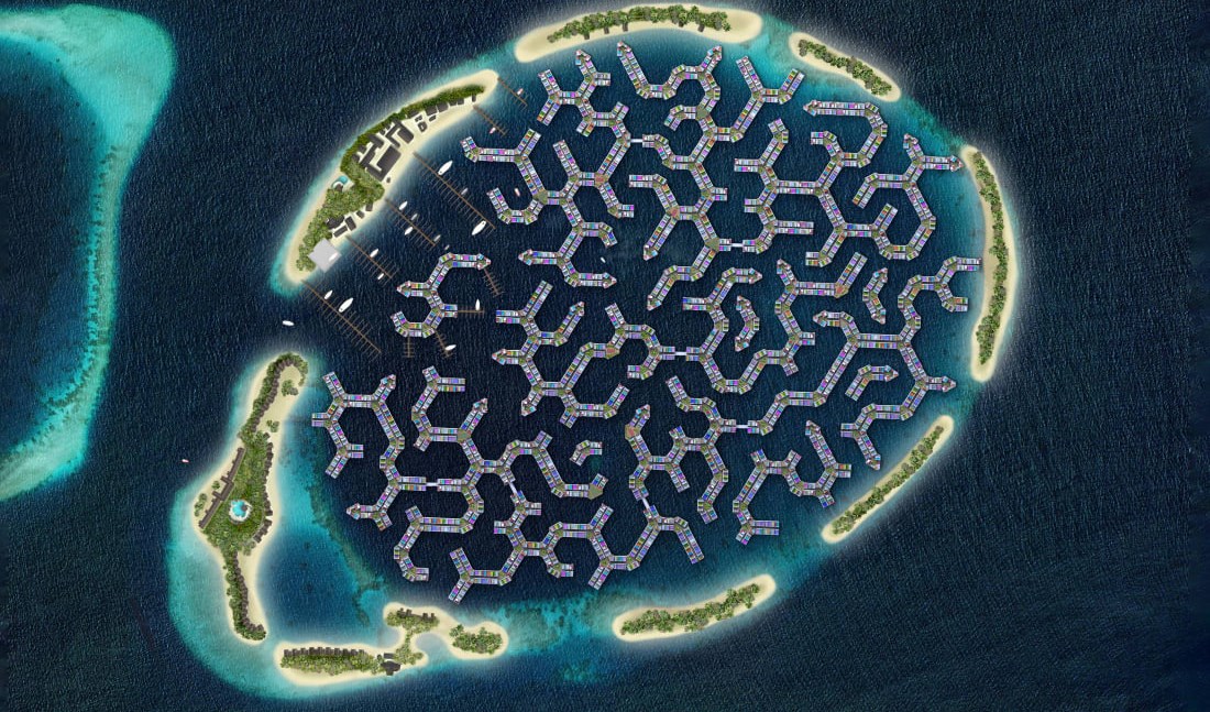 Thành  phố nổi  ở Maldives