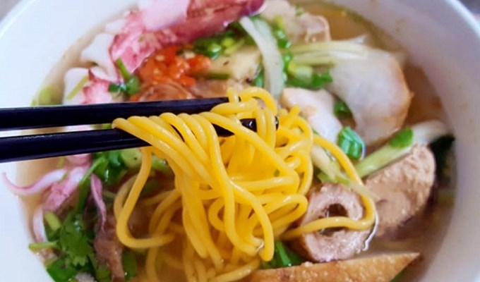Kỳ công món bún bắp