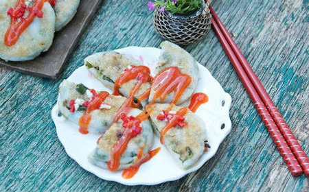 Kết quả hình ảnh cho bánh hẹ chiên giòn